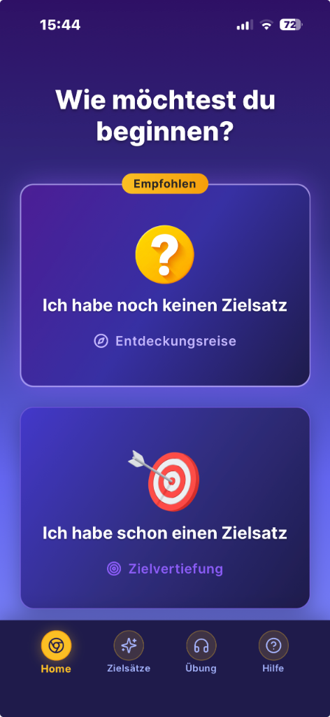 10-Satz Start-Screen